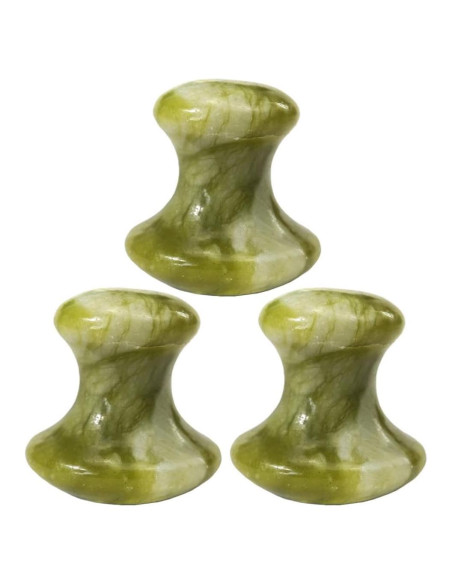 Set de 3 Piedras de Masaje de Jade Beavorty para Spa