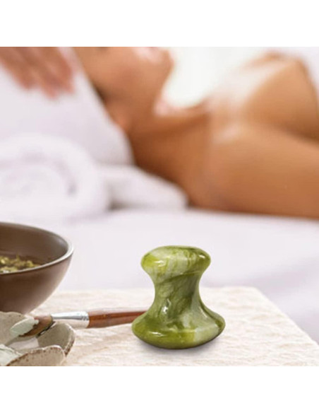 Set de 3 Piedras de Masaje de Jade Beavorty para Spa
