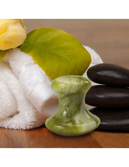 Set de 3 Piedras de Masaje de Jade Beavorty para Spa