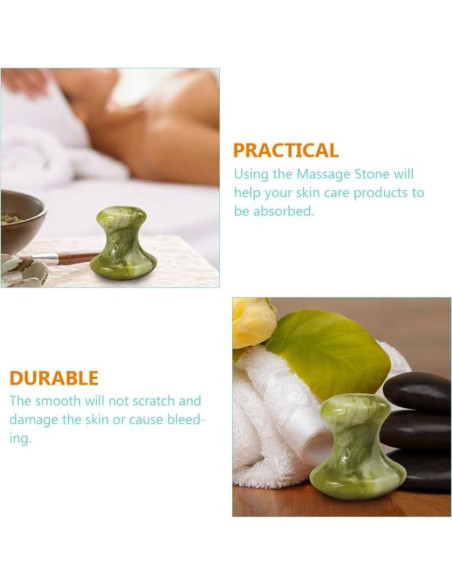 Set de 3 Piedras de Masaje de Jade Beavorty para Spa
