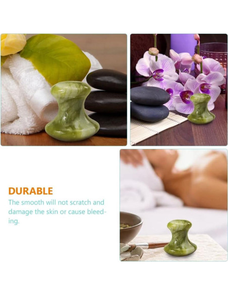 Set de 3 Piedras de Masaje de Jade Beavorty para Spa