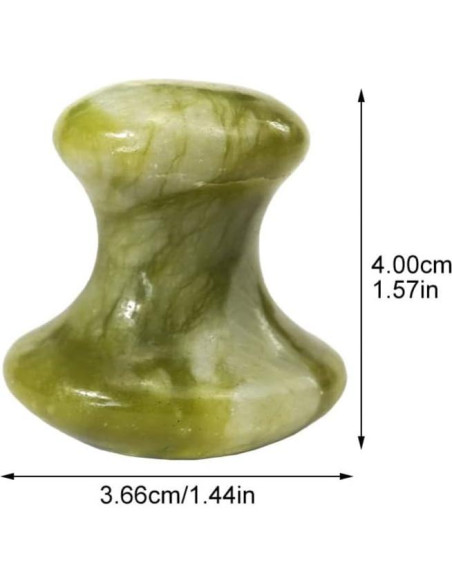 Set de 3 Piedras de Masaje de Jade Beavorty para Spa
