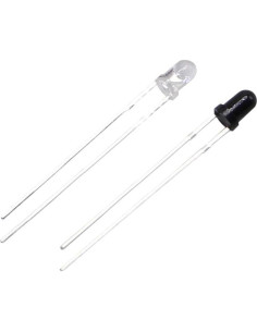 50 PARES LEDs Infrarrojos 3mm 940nm TREMTIMERETI - Alta Calidad 2