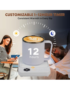 Calentador de Tazas Mirchro 36W con Pantalla y Temporizador 2