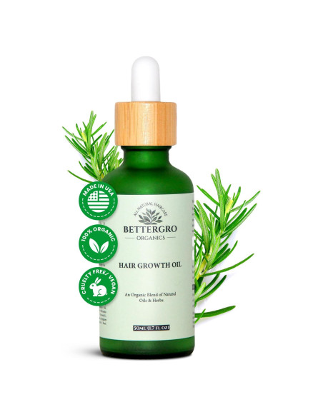 Aceite de Crecimiento Capilar Orgánico BetterGRO 50ml - Vegano