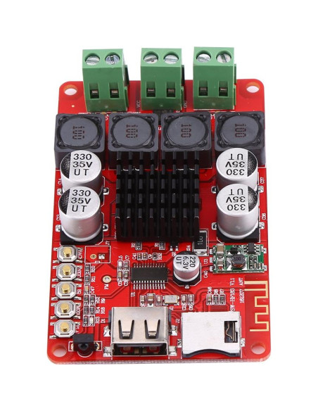 Amplificador de Audio Digital Bluetooth TPA3116 50W+50W