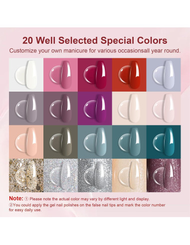 Kit de Esmalte de Uñas de Gel 43 Piezas MIRAGE LAYON