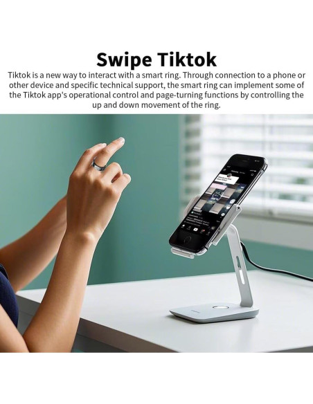 Anillo Inteligente Maibloln PX05BLACK - Salud y Fitness, Negro