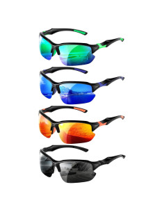 Pack 4 Gafas de Sol Polarizadas UV400 Unisex - Ligera y Cómoda