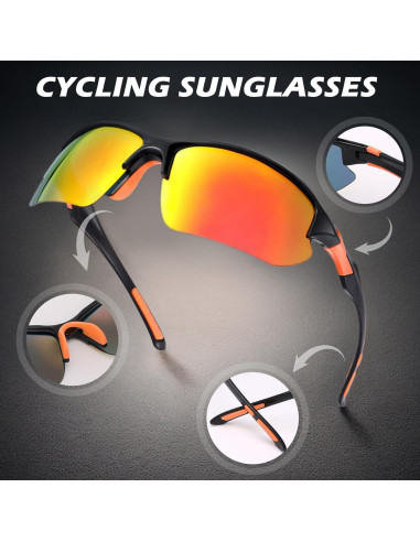 Pack 4 Gafas de Sol Polarizadas UV400 Unisex - Ligera y Cómoda