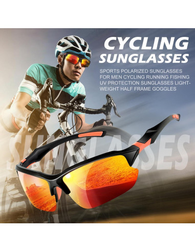 Pack 4 Gafas de Sol Polarizadas UV400 Unisex - Ligera y Cómoda