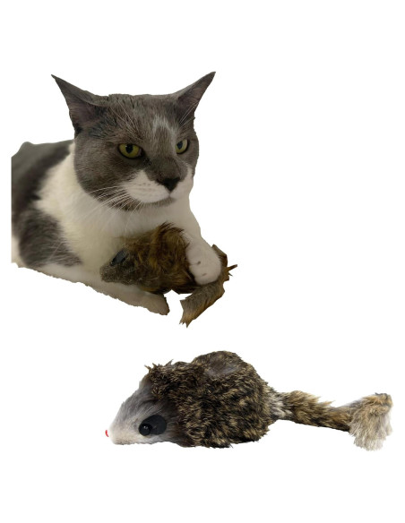 Ratón Gigante de Peluche SPOT Shaggy para Gatos - 21.6 cm