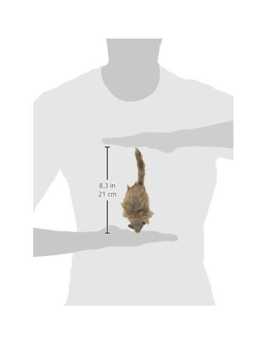 Ratón Gigante de Peluche SPOT Shaggy para Gatos - 21.6 cm