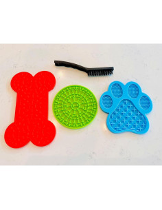 Alfombrilla de Lamer para Perros y Gatos ECOUR - 3 Formas 2