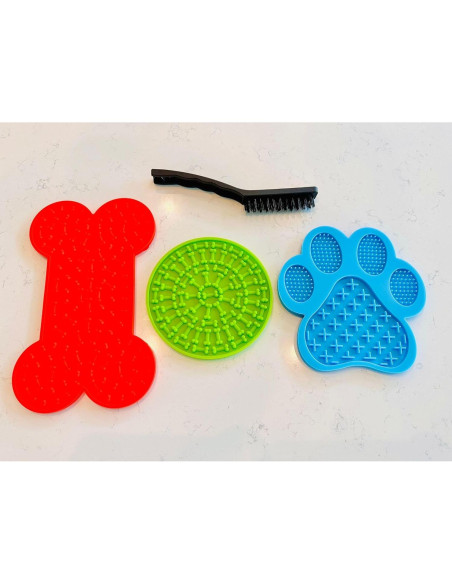 Alfombrilla de Lamer para Perros y Gatos ECOUR - 3 Formas
