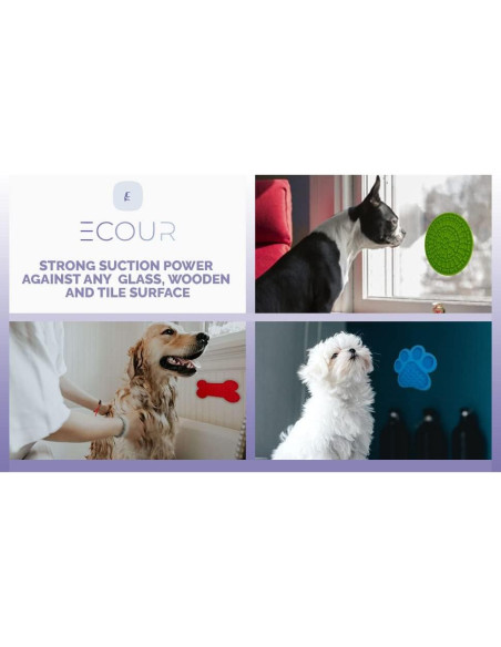 Alfombrilla de Lamer para Perros y Gatos ECOUR - 3 Formas