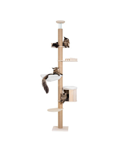 Árbol para Gatos Aechonow Piso a Techo 82-122 in Ajustable