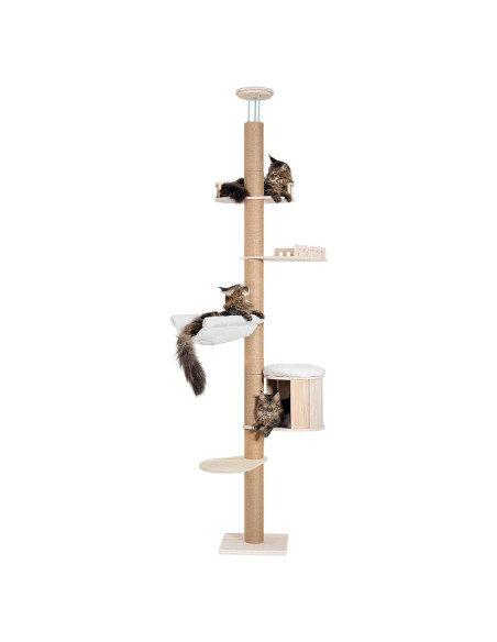 Árbol para Gatos Aechonow Piso a Techo 82-122 in Ajustable