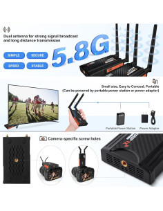 Transmisor y Receptor HDMI Inalámbrico Vrriis 250m 1080P 2