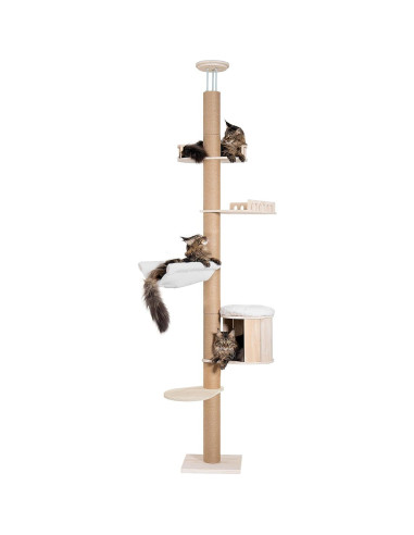 Árbol para Gatos Aechonow Piso a Techo 82-122 in Ajustable