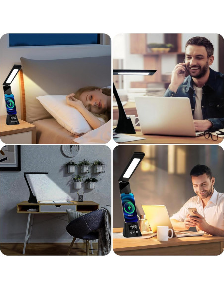 Lámpara de Escritorio LED WIOSOUL con Carga USB y Táctil