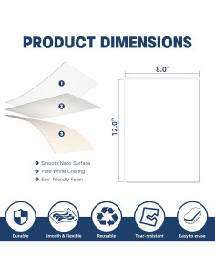 Pegatinas Borrables Adhesivas Vimiroo 30.48x20.32 cm (3 Hojas) 2