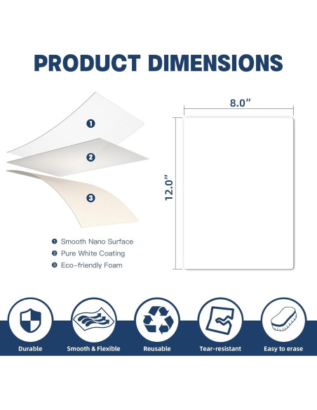 Pegatinas Borrables Adhesivas Vimiroo 30.48x20.32 cm (3 Hojas) Pegatinas Borrables Adhesivas Vimiroo 30.48x20.32 cm (3 Hojas)