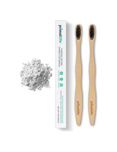 Cepillo de Dientes de Carbón Primal Life Orgánicos - 2 Pack