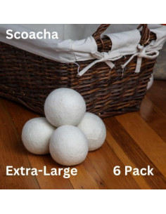 Bolas de Secado de Lana EcoSoft - 6 Unidades - 100% Lana de Nueva Zelanda - Ecológicas y Reutilizables 2