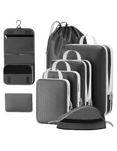 Set de 8 Cubos de Compresión Utook para Viaje - Ahorra Espacio