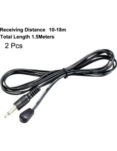 Cable Emisor Infrarrojo uxcell 1.5m Jack 3.5mm 45 2