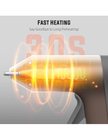 Pistola de Pegamento Caliente Inalámbrica Katerk 2500mAh