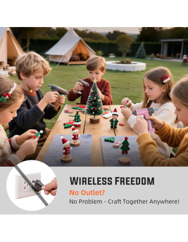 Pistola de Pegamento Caliente Inalámbrica Katerk 2500mAh