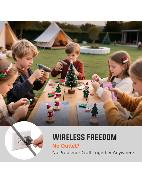 Pistola de Pegamento Caliente Inalámbrica Katerk 2500mAh