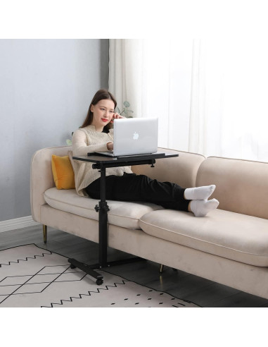 Mesa de Laptop Ajustable LINGMI con Ruedas 5.44 kg