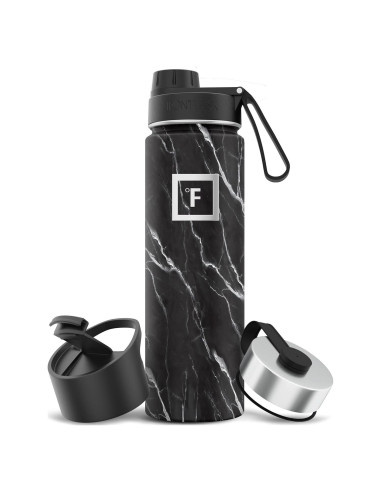 Botella de Agua Deportiva Iron Flask 622g Acero Inoxidable Aislada