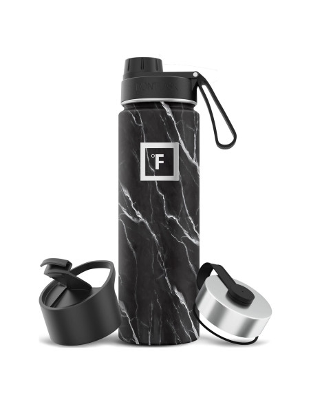 Botella de Agua Deportiva Iron Flask 622g Acero Inoxidable Aislada