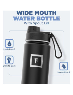 Botella de Agua Deportiva Iron Flask 622g Acero Inoxidable Aislada 2