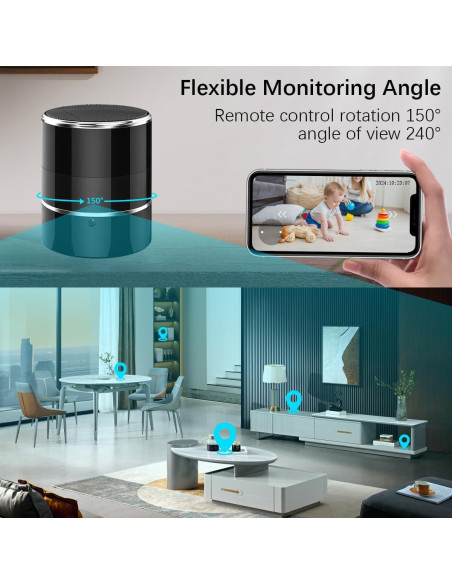 Cámara de Seguridad Inalámbrica CHEJZVAY 1080P Altavoz Bluetooth