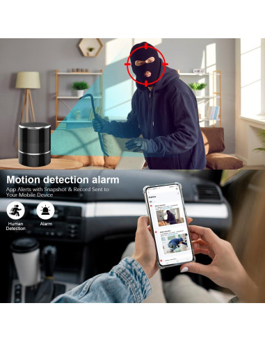 Cámara de Seguridad Inalámbrica CHEJZVAY 1080P Altavoz Bluetooth