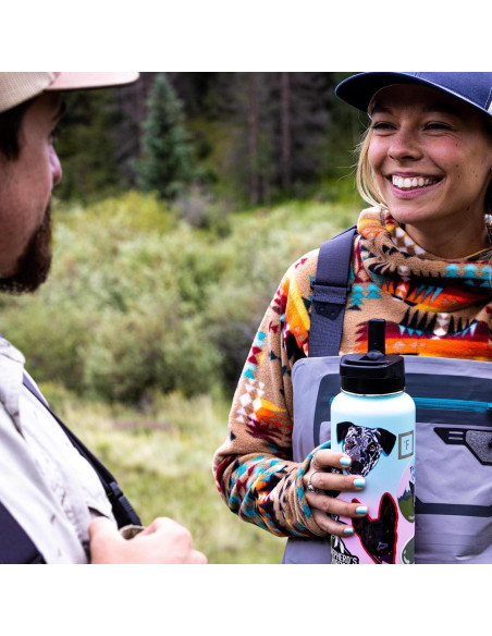 Botella de Agua Deportiva Iron Flask 622g Acero Inoxidable Aislada