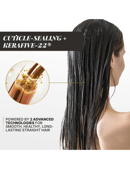 Kit de Tratamiento de Keratina Fashion Gold 300g + Champú 300ml + Máscara 250g