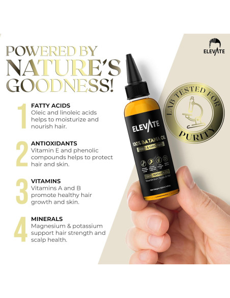 Aceite de Batana Elevate 118ml - 100% Puro y Natural Aceite de Batana Elevate 118ml - 100% Puro y Natural