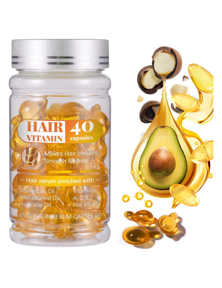 40 Cápsulas de Suero para el Cabello Facekaot - Hidratación y Brillo