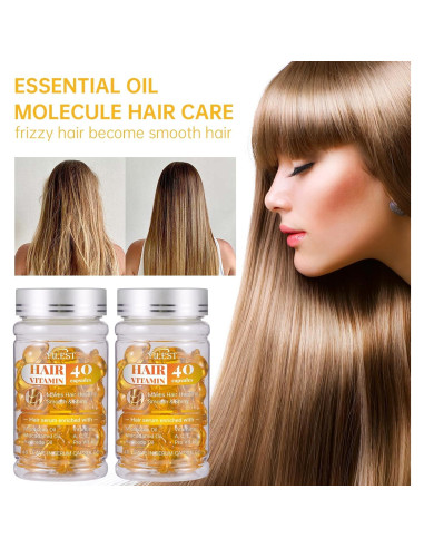 40 Cápsulas de Suero para el Cabello Facekaot - Hidratación y Brillo