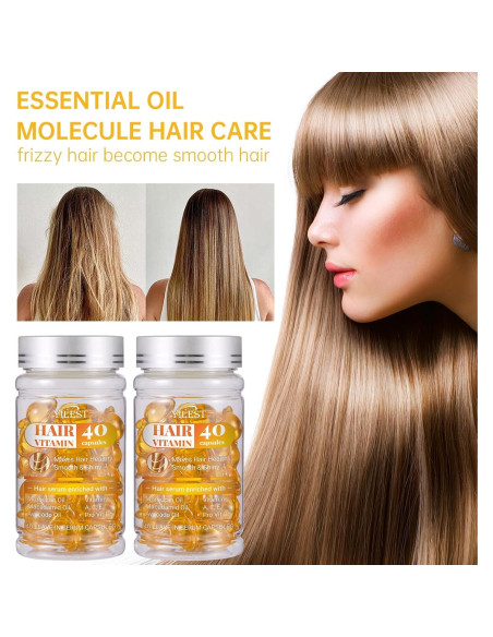 40 Cápsulas de Suero para el Cabello Facekaot - Hidratación y Brillo