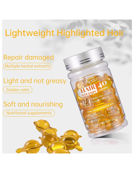 40 Cápsulas de Suero para el Cabello Facekaot - Hidratación y Brillo