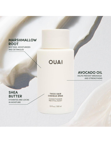 Acondicionador OUAI Hidratante para Cabello Grueso 85 g