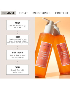 Limpiador Facial Gel Espumoso Naturium Vitamina C 200 g 2