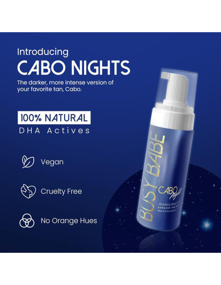 Autobronceador Mousse Cabo Nights Busy Babe 204 g - Bronceado Profundo